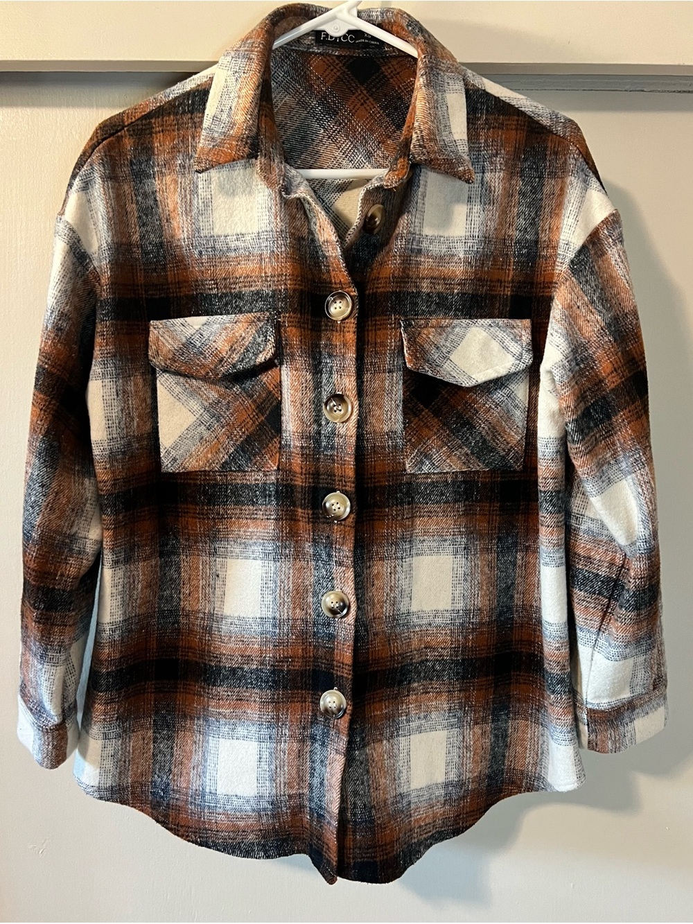 Women’s F.DTCC Long Sleeve Plaid Shacket